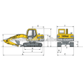 EXCAVADOR DE YUCHAI YC60-8 para 3.32L